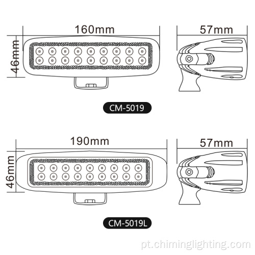 Universal 6 polegadas 18w Combo Beam LED Light Light forjeep off Road 4WD 4x4 Cabin Ute SUV ATV